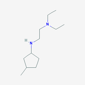 molecular formula C12H26N2 B15273007 Diethyl({2-[(3-methylcyclopentyl)amino]ethyl})amine 