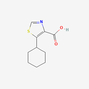 molecular formula C10H13NO2S B15273027 5-Cyclohexyl-1,3-thiazole-4-carboxylic acid 