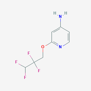 molecular formula C8H8F4N2O B1527310 2-(2,2,3,3-Tetrafluoropropoxy)pyridin-4-amine CAS No. 1251097-55-8