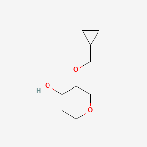 molecular formula C9H16O3 B1527311 3-(环丙基甲氧基)氧杂环丁-4-醇 CAS No. 1247557-37-4