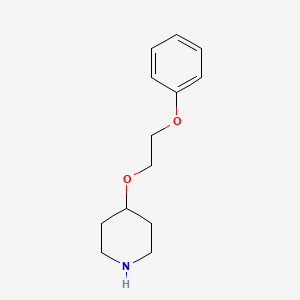 molecular formula C13H19NO2 B15273115 4-(2-Phenoxyethoxy)piperidine CAS No. 70978-89-1