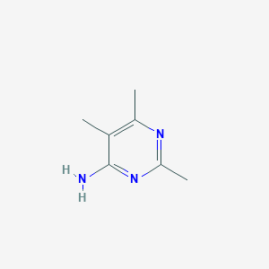molecular formula C7H11N3 B1527313 2,5,6-三甲基嘧啶-4-胺 CAS No. 871823-78-8