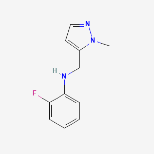 2-Fluoro-N-[(1-methyl-1H-pyrazol-5-yl)methyl]aniline