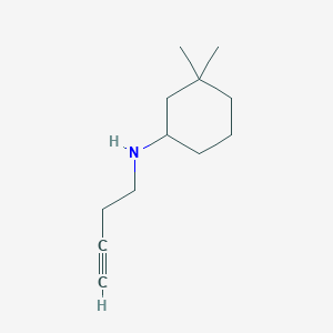 molecular formula C12H21N B15273146 N-(But-3-YN-1-YL)-3,3-dimethylcyclohexan-1-amine 