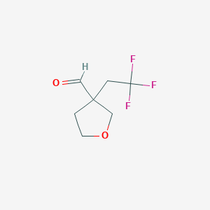 3-(2,2,2-Trifluoroethyl)oxolane-3-carbaldehyde