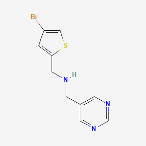 molecular formula C10H10BrN3S B15273221 [(4-Bromothiophen-2-yl)methyl](pyrimidin-5-ylmethyl)amine 