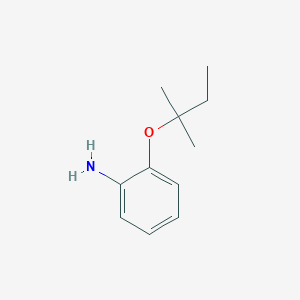 molecular formula C11H17NO B15273258 2-[(2-Methylbutan-2-YL)oxy]aniline 