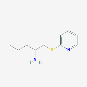 2-[(2-Amino-3-methylpentyl)sulfanyl]pyridine