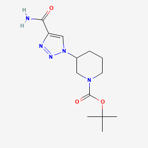 tert-butyl 3-(4-carbamoyl-1H-1,2,3-triazol-1-yl)piperidine-1-carboxylate