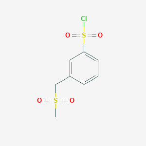 molecular formula C8H9ClO4S2 B1527331 3-(Methanesulfonylmethyl)benzene-1-sulfonyl chloride CAS No. 1248225-70-8