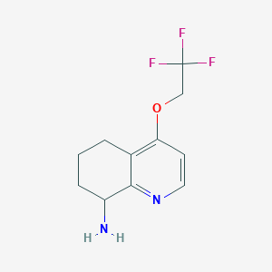 4-(2,2,2-Trifluoroethoxy)-5,6,7,8-tetrahydroquinolin-8-amine