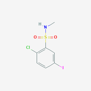 2-Chloro-5-iodo-N-methylbenzene-1-sulfonamide