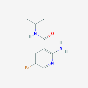 molecular formula C9H12BrN3O B1527341 2-Amino-5-bromo-N-isopropylnicotinamide CAS No. 1247477-70-8