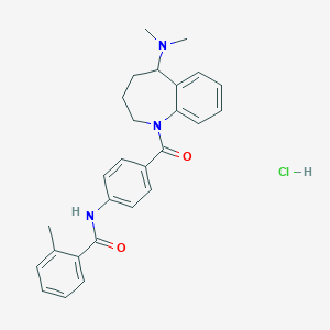 molecular formula C27H30ClN3O2 B152735 莫扎伐坦盐酸盐 CAS No. 138470-70-9