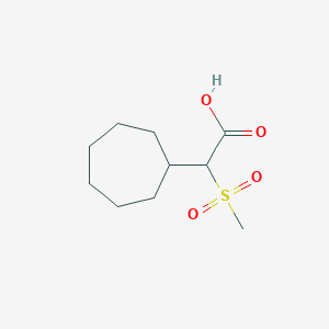 2-Cycloheptyl-2-methanesulfonylacetic acid