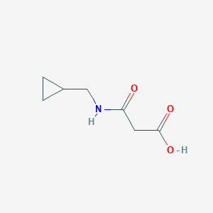 molecular formula C7H11NO3 B1527351 2-[(环丙基甲基)氨基羰基]乙酸 CAS No. 773099-97-1
