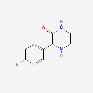 molecular formula C10H11BrN2O B1527353 3-(4-溴苯基)哌嗪-2-酮 CAS No. 90841-19-3