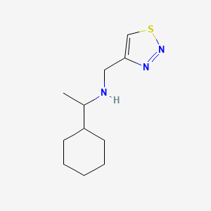 (1-Cyclohexylethyl)(1,2,3-thiadiazol-4-ylmethyl)amine