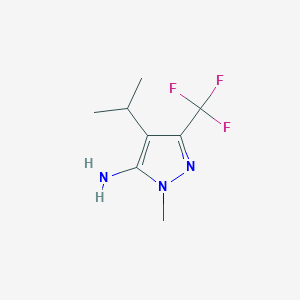 1-Methyl-4-(propan-2-yl)-3-(trifluoromethyl)-1H-pyrazol-5-amine