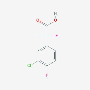 2-(3-Chloro-4-fluorophenyl)-2-fluoropropanoic acid