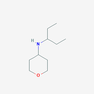 molecular formula C10H21NO B15273561 N-(Pentan-3-yl)oxan-4-amine 