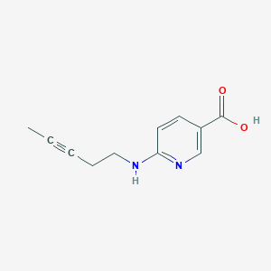 6-[(Pent-3-yn-1-yl)amino]pyridine-3-carboxylic acid