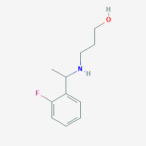 3-{[1-(2-Fluorophenyl)ethyl]amino}propan-1-ol