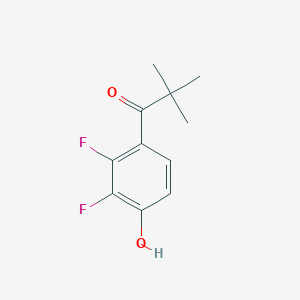 1-(2,3-Difluoro-4-hydroxyphenyl)-2,2-dimethylpropan-1-one