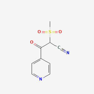 2-Methanesulfonyl-3-oxo-3-(pyridin-4-YL)propanenitrile