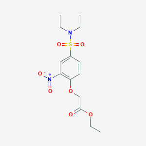 Ethyl 2-[4-(diethylsulfamoyl)-2-nitrophenoxy]acetate