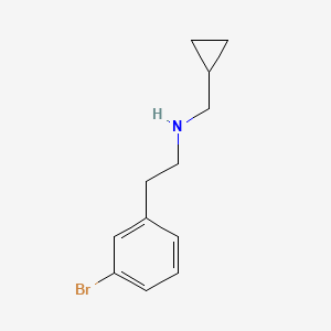 molecular formula C12H16BrN B1527361 [2-(3-溴苯基)-乙基]环丙基甲基胺 CAS No. 1223714-50-8