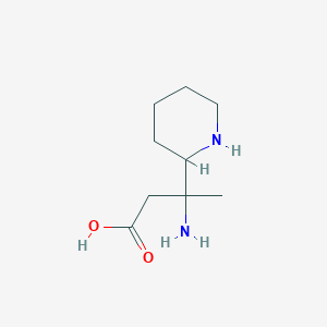 3-Amino-3-(piperidin-2-yl)butanoic acid