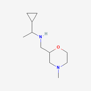 (1-Cyclopropylethyl)[(4-methylmorpholin-2-yl)methyl]amine