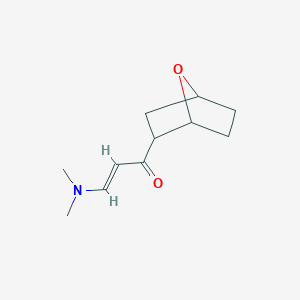 molecular formula C11H17NO2 B15273648 3-(Dimethylamino)-1-{7-oxabicyclo[2.2.1]heptan-2-yl}prop-2-en-1-one 