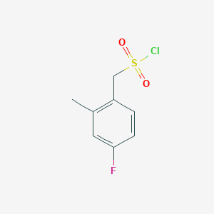 B1527365 (4-Fluoro-2-methylphenyl)methanesulfonyl chloride CAS No. 1248508-79-3