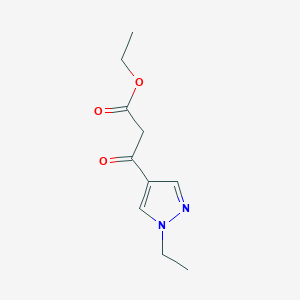 B1527369 ethyl 3-(1-ethyl-1H-pyrazol-4-yl)-3-oxopropanoate CAS No. 1216162-03-6