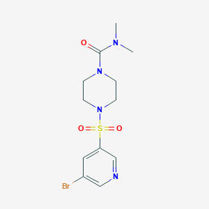 B1527371 4-(5-Bromopyridin-3-ylsulfonyl)-n,n-dimethylpiperazine-1-carboxamide CAS No. 1304452-72-9