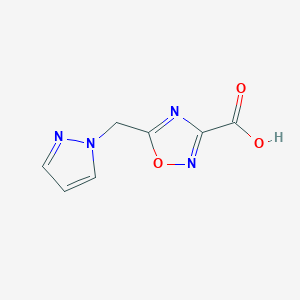 5-(1H-pyrazol-1-ylmethyl)-1,2,4-oxadiazole-3-carboxylic acid