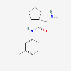 B1527372 1-(aminomethyl)-N-(3,4-dimethylphenyl)cyclopentane-1-carboxamide CAS No. 1305480-92-5