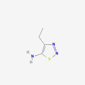 molecular formula C4H7N3S B15273720 4-Ethyl-1,2,3-thiadiazol-5-amine 