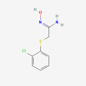 2-[(2-Chlorophenyl)sulfanyl]-N'-hydroxyethanimidamide