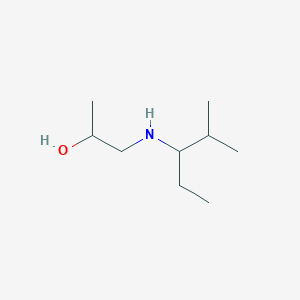 molecular formula C9H21NO B15273762 1-[(2-Methylpentan-3-yl)amino]propan-2-ol 