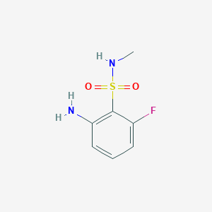 B1527378 2-amino-6-fluoro-N-methylbenzene-1-sulfonamide CAS No. 1247709-81-4