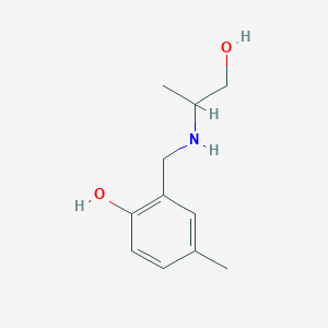 2-{[(1-Hydroxypropan-2-yl)amino]methyl}-4-methylphenol