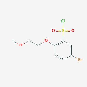 B1527384 5-Bromo-2-(2-methoxyethoxy)benzene-1-sulfonyl chloride CAS No. 1247381-44-7