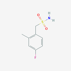 molecular formula C8H10FNO2S B1527385 (4-氟-2-甲基苯基)甲磺酰胺 CAS No. 1247342-88-6