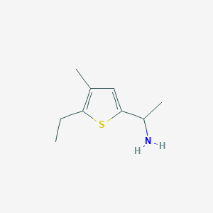 1-(5-Ethyl-4-methylthiophen-2-yl)ethan-1-amine