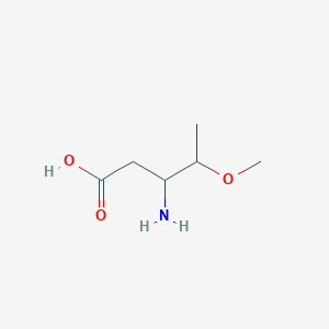 molecular formula C6H13NO3 B15273877 3-Amino-4-methoxypentanoic acid 