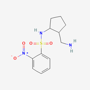 N-[2-(Aminomethyl)cyclopentyl]-2-nitrobenzene-1-sulfonamide