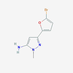 3-(5-Bromofuran-2-YL)-1-methyl-1H-pyrazol-5-amine